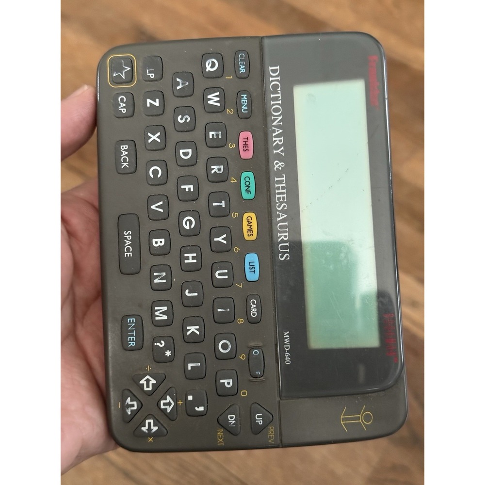 Franklin MWD-640 Electronic Bookman Dictionary Thesaurus Handheld Tested